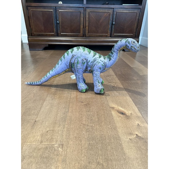 Vtg 1992 Applause Purple Plateosaurus Dinosaur Plush Determined Productions 26" - Picture 1 of 3